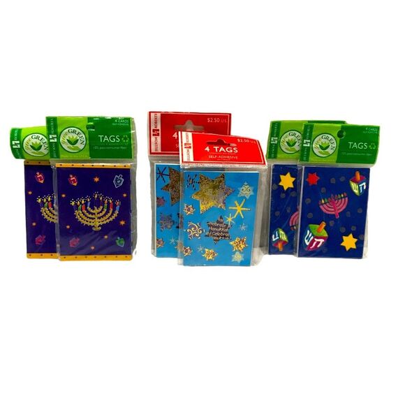 Happy Hanukkah Gift Tags 6 (4 Packs) - Picture 1 of 4